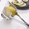 Lemon Cutter Tomato Slicer Kitchen Cutting Auxer Tools para frutas de pele macia e vegetais em casa bebidas SN4292