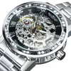Armbanduhren Transparente Diamant-mechanische Uhr Skelett-Armbanduhr für Herren Top-Uhren Unisex-Größe Uhr HerrenuhrArmbanduhren ArmbanduhrenWr