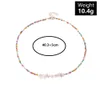 Perline di semi colorati Chocker Boho Collana di perline arcobaleno Gemma naturale Turchese Ametista Pietra grezza Collane Summer Beach Gioielli da viaggio all'ingrosso