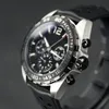 Armbandsur 2022 Top Brand F1 Quartz Chronograph Watch Black Dial Rubber Men039s Watches Luxury Sport Leather Strap 41mm Water9922361