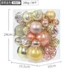 Christmas Decorations Ball Decoration Hanging Blue High Light Color Painting Box 34 Sets Tree DecorationChristmas