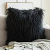 Cushion/Decorative Pillow 11cm Fluffy Wool Cushions Fur Cushion Soft Sofa Long Plush Bed Pillows Christmas Home Decor Room Throw PillowCushi