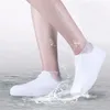 Material de silicona Botas Cubiertas de zapatos Impermeable Espesar Zapatos unisex Protectores Lluvia para interiores Días lluviosos al aire libre Reutilizable 220427