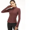 Women's Yoga long sleeves Jacket Solid Color Nude Sports Jackets Shaping Waist Tight Fitness Loose Jogging Sportswear Woman Sweatshirt Slim Coat Clothes