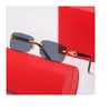 Sommer-Sonnenbrille, Designer-Sonnenbrille für Damen und Herren, sportlich, runder Sonnenschirm, randlos, quadratisch, Strand-sanfte Sonnenbrille, Unisex, übergroße Gafas, Lunettes de Soleil