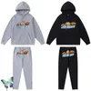 Big Fashion Trapstar Broderi Par Vinter Fleece Hoodie Sweatshirts Sweatpants