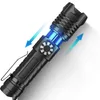 New Powerbank Torch Aluminum Zoomable Lantern Stepless Dimming XHP180 18650 Battery Led Flashlight Type-C USB Rechargeable