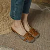 Été pantoufles femmes sandales demi pantoufles 2022 nouvelle mode gland Muller chaussures tongs pour femmes 220630