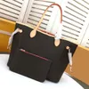 Designer Sacs Femme Sac À Main Onthego MM Sac À Bandoulière Mode Totes Shopping 2pcs / set Femmes Bourse Lettre En Cuir Pratique GM Embrayage Portefeuille Sacs De Luxe