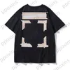 Off Men's T-shirts Summer New Couple Short Yellow Tape Printing Loose Round Neck Bottom Shirt Half Sleeve T-shirt Printed Letter x on theO2WR