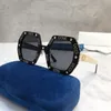 Дизайнерские солнцезащитные очки для мужчин Chunky Plate 0772, шестигранная негабаритная оправа, модные классические брендовые солнцезащитные очки для женщин в оригинальной упаковке