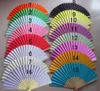 personalizza ventaglio di carta pieghevole dipinto a mano portatile forniture per feste di nozze regalo per fan di danza a mano decorazione cinese