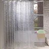 Varumärke transparent EVA duschgardin 3d stenmönster vattentäta badgardiner för gardiner badrum bling badskärmar 200923