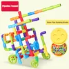 38 306PCS Educational DIY Rura wodna Bloki składowe Montażu rurociągu Plastikowe zabawki dla dzieci Prezenty 220715