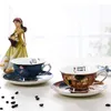 Kupalar yaratıcı Avrupa kemik çin kahve takım elbise basit ikindi çay bardağı gustav klimt sanat resimleri wf