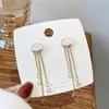 Dangle Lustre Arrivée Acrylique À La Mode Géométrique Nuage Longue Gland Chaîne Boucles D'oreilles Pour Les Femmes De Mode Cristal Pendentif BijouxDangle