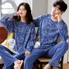 Autumn Winter Couple Pyjamas Cotton Pj Pajamas Set Women Cartoon Sleepwear Pajama Sets Pijamas Mujer Girl Pyjamas Home Clothing 220421