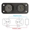 Dual USB Charger Socket 12V/24V Power Outlet Waterproof Cigarette Lighter Socket for Rocker Switch Panel Car Marine Boat UTV ATV