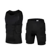 Lauf-Sets, Wabenpolster, Fußball, Rugby, Basketball, Trikot, Rüstung, Weste, Shorts, T-Shirt, Anti-Crash, Sportbekleidung, Sport, Sicherheit, Herrenbekleidung