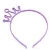 Girl Kids Crown Headband Plastic Tiaras Hair Sticks Princess Barn Huvudbonader Hårtillbehör Candy Colors3920099