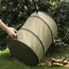 Garbage Storage Trash Bag Portable Collapsible Pop-Up Garden Leaf Trash Can Flowers And For Garden Camping Grass Collection Bin 220408