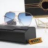 Büyük çerçeveli güneş gözlüğü lüks pop retro vintage 2926 erkek tasarımcı güneş gözlüğü parlak altın yaz stili 5 renk