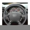 Honda CRV CRV 2002 2003 2004 2005 2006 J220808 için Siyah Pu Sentetik Deri Araç Direksiyon Kapağı