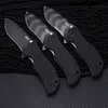 Top Quality Flipper Folding Knife S30V Titanium Coating Drop Point Blade G10 Handle Ball Bearing Fast Open Poket Folder Knives 3 Blade Styles