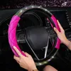 Coprivolante per auto con diamanti carini per ragazza donna per 3738 cm 145 "15" taglia M braining sul volante decorazione auto J220808