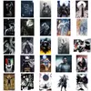 50pcs Cartoon Moon Knight sticker Hero Graffiti Stickers Aesthetic Phone Laptop Bike Notebook Art Sticker Decals