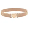 Belts Children Canvas Girls Multicolor Adjustable Elastic Waist With Heart Shape Buckle Uniform Dress DecorationsBelts