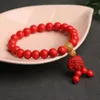 Perlenstränge, natürlicher echter roter Jaspis, runde Halbedelsteine, Zinnoberperlen, Armband für Frauen, Männer, Yoga, Schmuck, Geschenke, Kent22