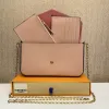 three-piece suit High Quality Classic wallets Woman Fashion designers Clutch purses Monogrames Clemence long wallet Card Holder Purse With Box Dust Bag