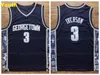 Navire des États-Unis Michael MJ # 23 Jersey de basket-ball Hommes Jeunes Enfants Lower Merion 33 Bryant Iverson # 3 Georgetown Hoyas College Jerseys Tous cousus Top Vest