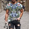 Summer Forest series 3d printed T-shirt handsome fashion men street casual trendy sweatshirt male O-neck Men clothing