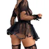 Vestidos Casuais Conjuntos de Lingerie Sexy Feminino Trajes Eróticos Cosplay Feminino Divertido Roupa íntima Porno 2Casual