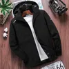 Men's Jackets Men's Casual Hooded Bomber Jacket Spring Summer Hip Hop Windbreaker Waterproof Sportswear And Coats Men ClothingMen's