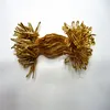 DIY Naaien Crafting -1000pcs Nylon Kledingstuk Hang Tag String Kleding Lanyard Tag Touw met Safety Pin (Gold Color)