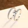 Cluster anneaux accessories zircon accessoires européens fashion dames rings toby22