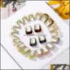 Hoop Hie Earrings Jewelry Vintage Acrylic Resin Earring Statement Womens Fashion Exaggerated Pendant Za Gift Drop Delivery 2021 1Oxs5