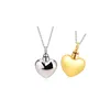 Trendy Stainless Steel Cremation Jewelry Heart Ash Pendant Urn Necklace Memorial Keepsake Jewelry