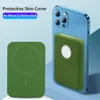 Pacco batterie Magsafe in silicone morbido Custodie Apple per iPhone 12 Pro Max Custodia per caricabatterie wireless Cover Shell