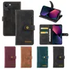 Premium Retro Couro Magnético Casos de Carteira Flip Suporte Cartão Slots para iPhone 13 12 Mini 11 XR XS Max 7 8 Samsung S20 S21 PLUS S22 Ultra Nota 20 A13 A32 A52 A53 A72 5G