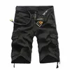 Été Cargo Shorts Hommes Cool Camouflage Coton Casual s Pantalon Court Marque Vêtements Confortable Camo Pas De Ceinture 220401