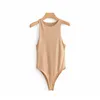 Sexiga kvinnor khaki bodysuit sommar mode eleganta damer smala rompers kvinnlig mjuk bodycon bodysuits flickor chic gröna toppar 210521