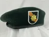 Berets US Army 5st Special Forces Group Blackish Green Beret Major Insignia Military Hat Bereberets Beretsberets