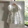Infant kids lace embroidery puff short sleeve romper toddler girls floral triangle jumpsuits 2022 summer baby princess climb cloth9677482