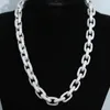 Heavy full cz stone Tennis Chain Round Cubic Zirconia Paved Link Chain Necklace for Men Iced Out Bling Cuban Choker Punk Jewelry