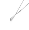 Luxury Jewelry Women Necklace Silver Microphone Shape Pendant Designer V Letter Necklaces Woman Men Elegant Necklace No Box