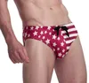 Heren shorts Summer American Flag Mens Bikini Swimini Swimwear Heren Trunks Beach Briefs Sexy Short Swimming Waterproof Swimwearmen's